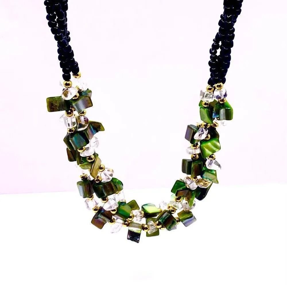 AXK Striking 3-Strand 24” Fashion Necklace
